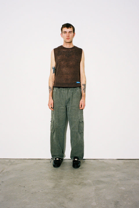 Baggy Washed Slant Cargo Pant