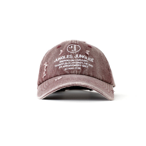 Appointment Only Distressed Cap Washed Red