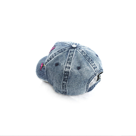 Friends Distressed Denim Cap