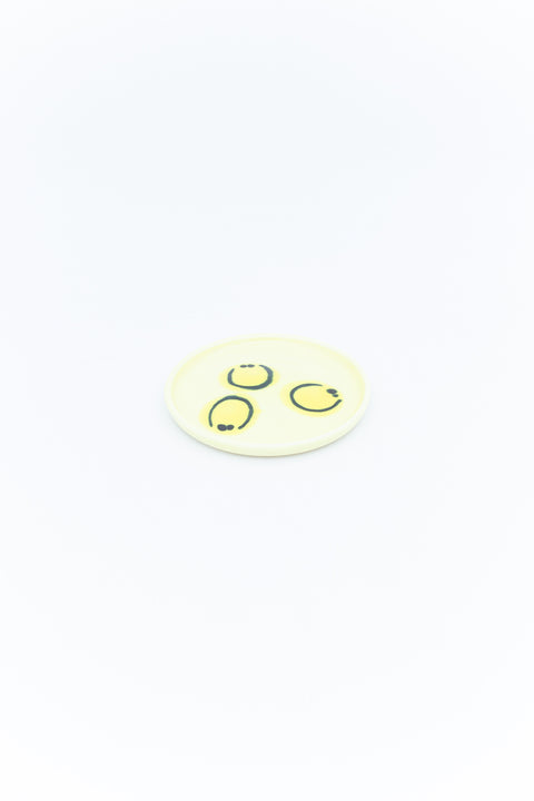 Frizbee Ceramics XS Plate-Yellow Smile