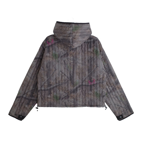 Airbrushed Tree Camo Quilted Jacket