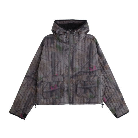 Airbrushed Tree Camo Quilted Jacket