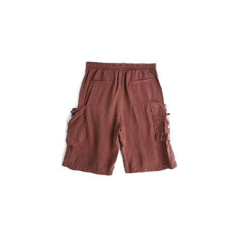 Cupro Oversized Pocket Shorts