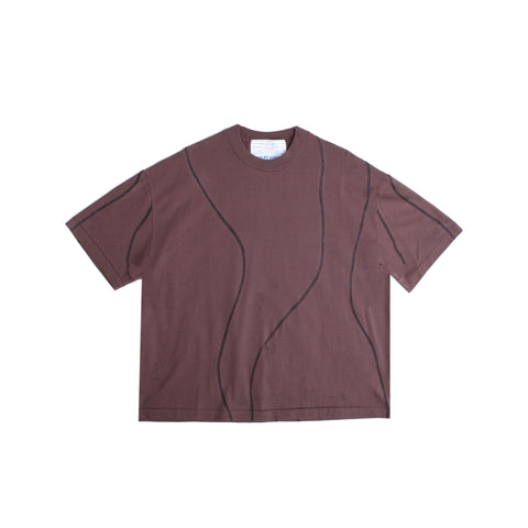 Overlock Tee- Brown