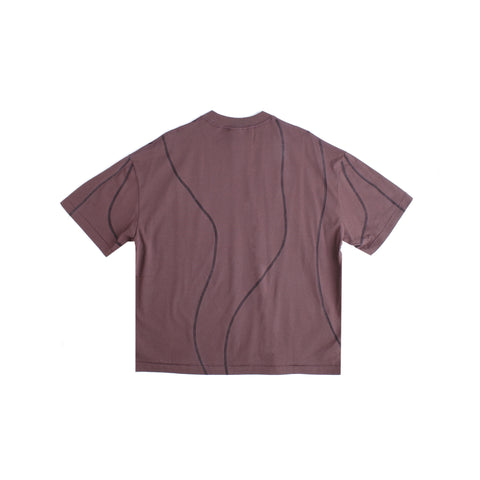 Overlock Tee- Brown