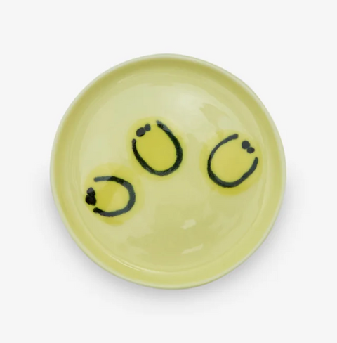 Frizbee Ceramics XS Plate-Yellow Smile