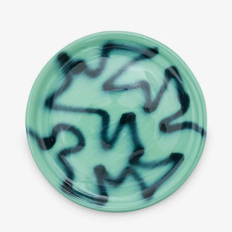 Frizbee Ceramics XS Plate-Green Pizza