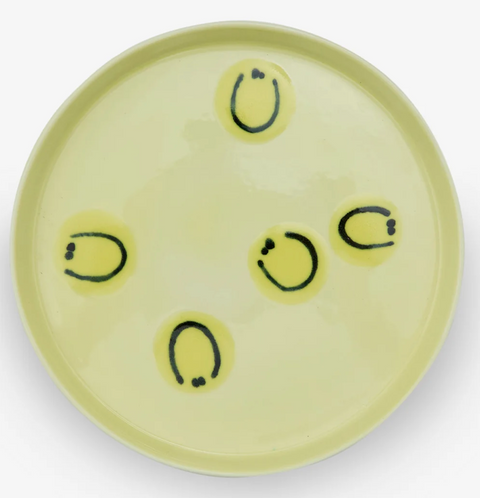 Frizbee Ceramics Baby Plate-Yellow Smile