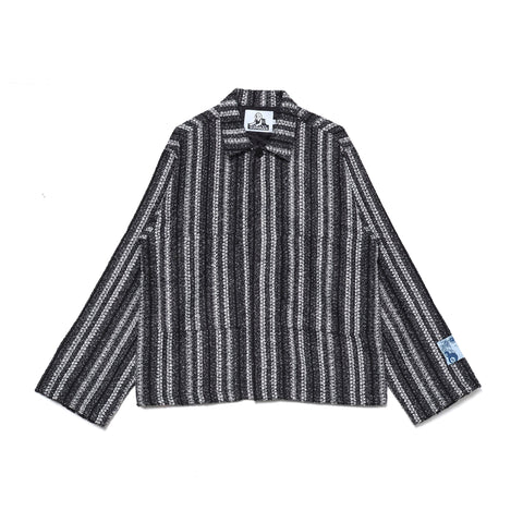 Bouclé Wool stripe Jacket