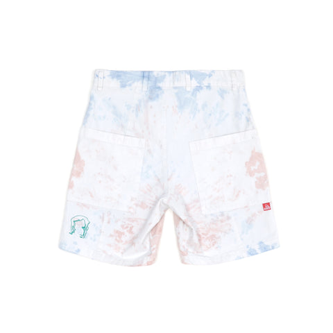 Growth, Connection, Change. Tie dye shorts