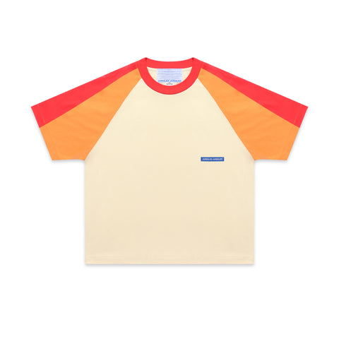 Double Layer Raglan Tee Red/Orange